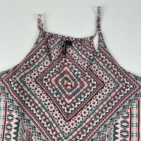 Heart Souls Womens Blouse Tank White Aztec Small - Picture 5 of 10